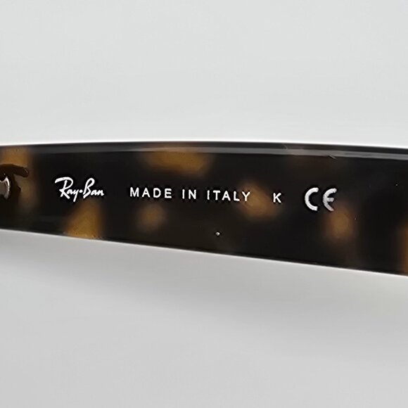 *SOLD* Ray-Ban RB2132 902 New Wayfarer Tortoise Frame G-15 Green Lens Sunglasses - Picture 8 of 13